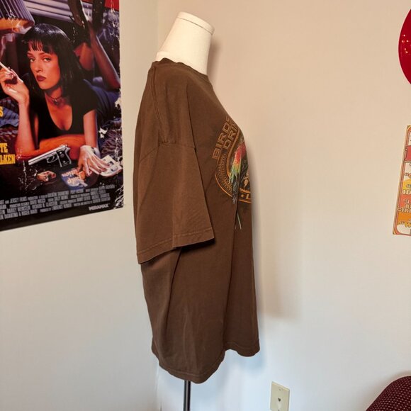 Vintage Tropical Birds of a Feather Drink Together Short Sleeve Shirt - Picture 7 of 8